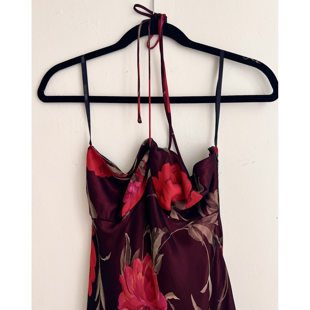 Silk Laundry Shelli Segal NWT 90s Vintage Deadstock Floral Dress Size 4 1995 - Picture 3 of 8
